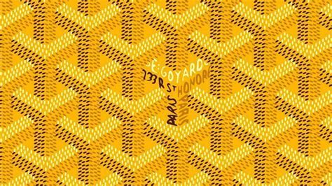 yellow goyard pattern|Goyard prints and colors.